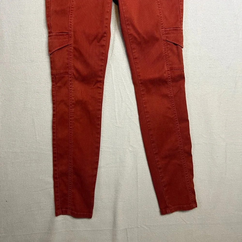 Cabi The Drifter Skinny Cargo Pants Size 2 Rust 3566 Utility Slim‎ Fit Stretch